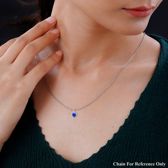 AAAA Tansanit, Weißer Diamant AGI zertifiziert Anhänger 950 Platin ca. 3.75 ct