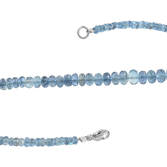 Rhapsody AAAA Santamaria Aquamarin Halskette ca. 45 cm 950 Platin ca. 60,00 ct.