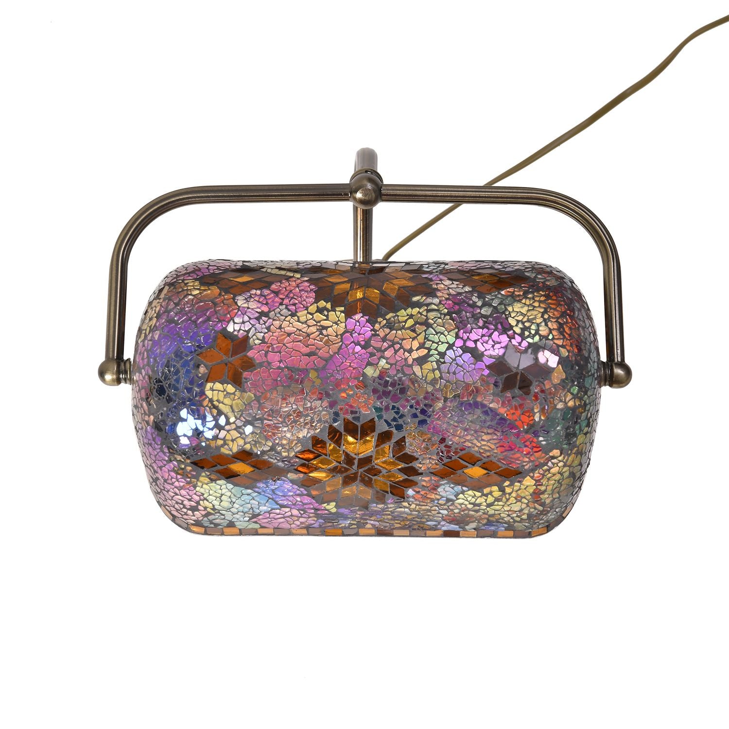 Mosaik-Tischlampe, Größe:26x25x35cm, mehrfarbig, Glühbirne nicht enthalten