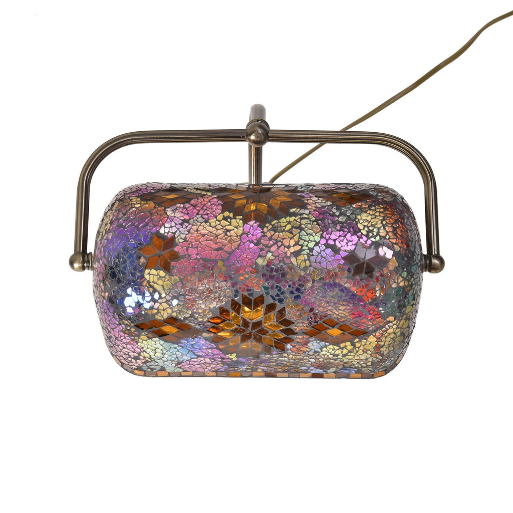 Mosaik-Tischlampe, Größe:26x25x35cm, mehrfarbig, Glühbirne nicht enthalten