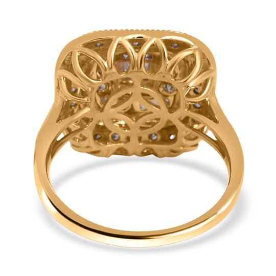 New York Kollektion -Weißer Diamant Ring, I1-I2 G-H, 585 Gelbgold (Größe 19.00) ca. 1.25 ct