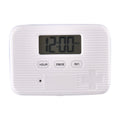 6-Fach Pillendose mit Timer, 9.5x6.5x2cm, Weiß