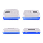 6-Fach Pillendose mit Timer, 9.5x6.5x2cm, Weiß