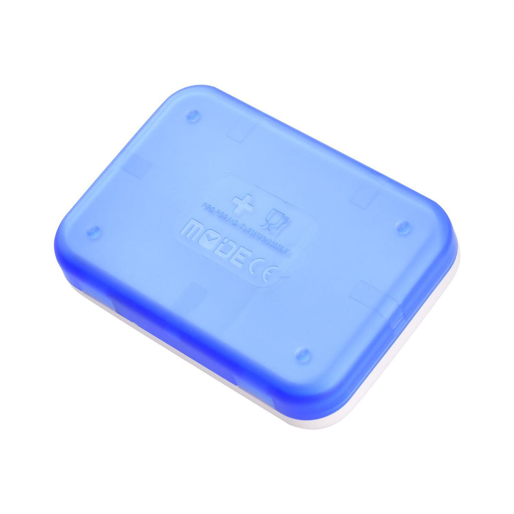 6-Fach Pillendose mit Timer, 9.5x6.5x2cm, Weiß