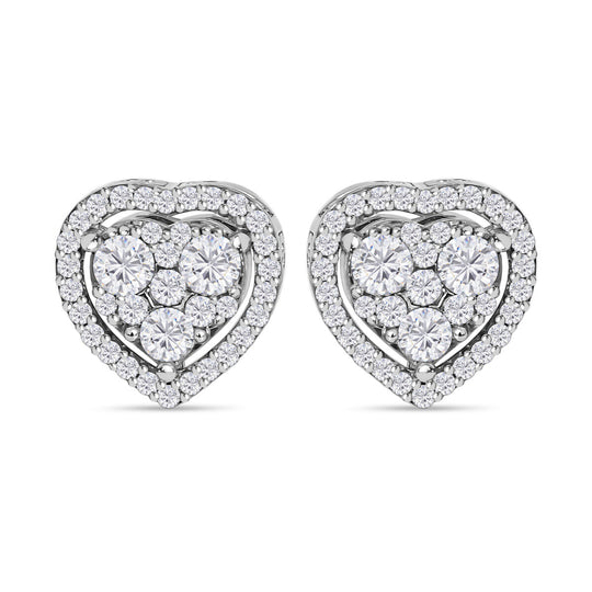 New York Kollektion - Weiße Diamant Ohrringe, SI G-H, 585 Gold ca. 1.00 ct