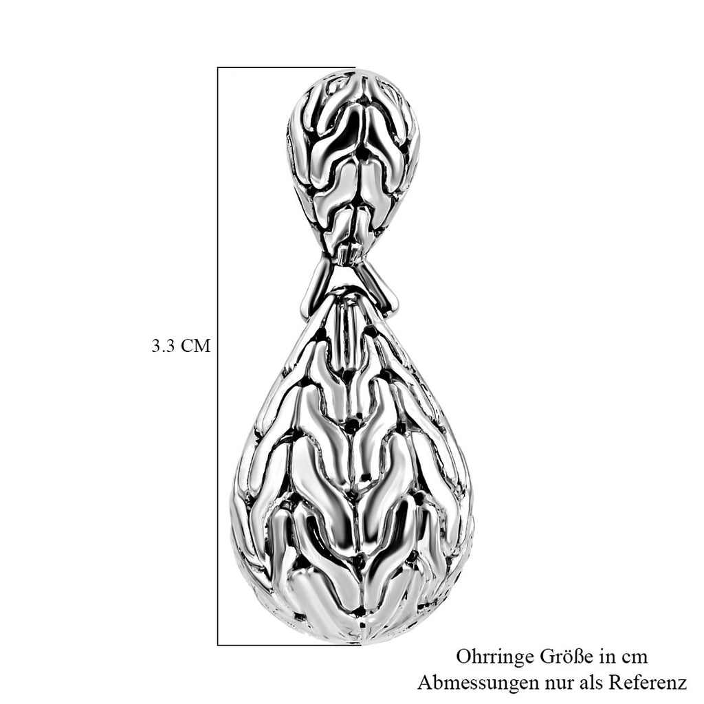 Royal Bali - Padian Ohrringe, 925 Silber ca. 13,22g