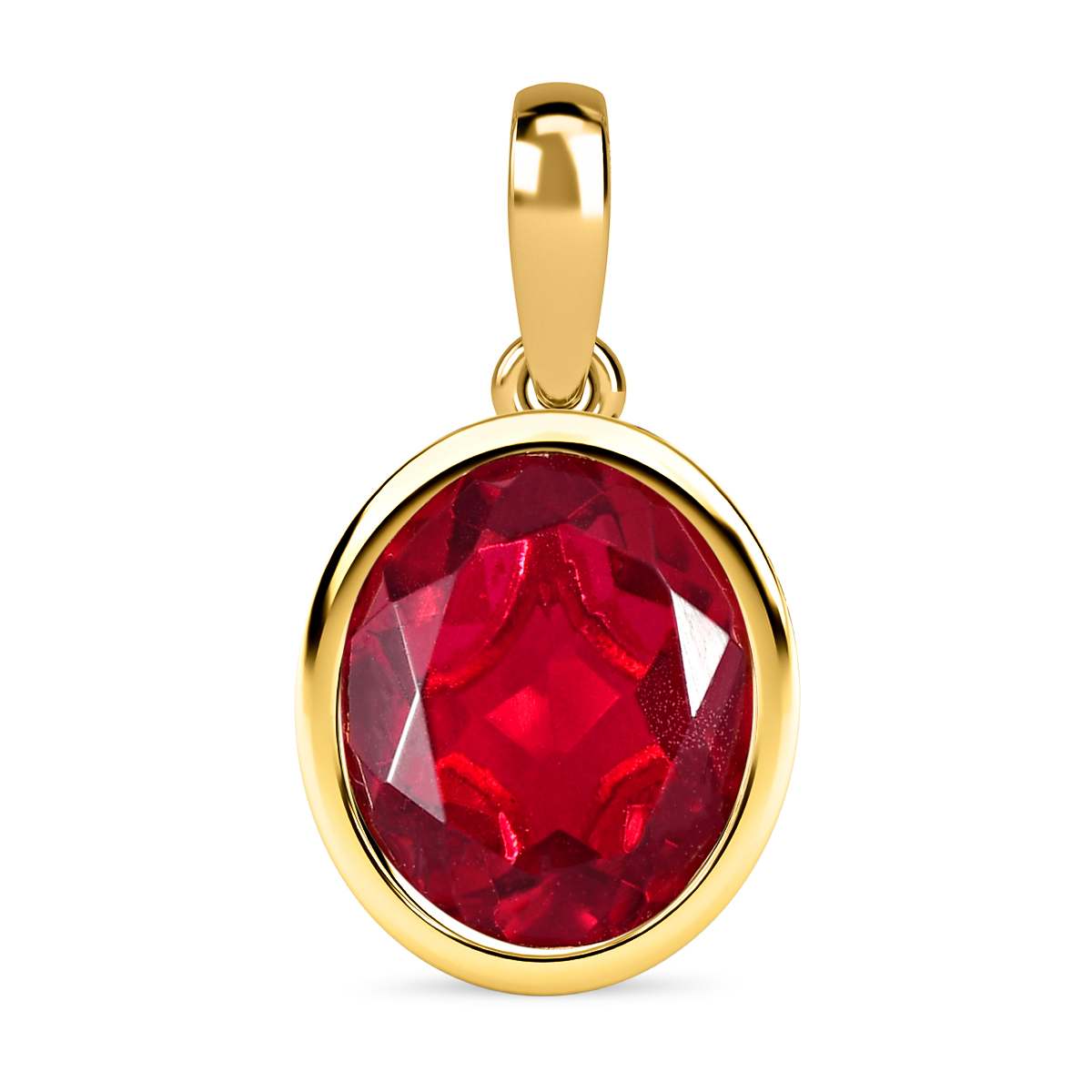 Magenta Rosa Quarz Triplette Anhänger, 925 Silber vergoldet ca. 5.25 ct