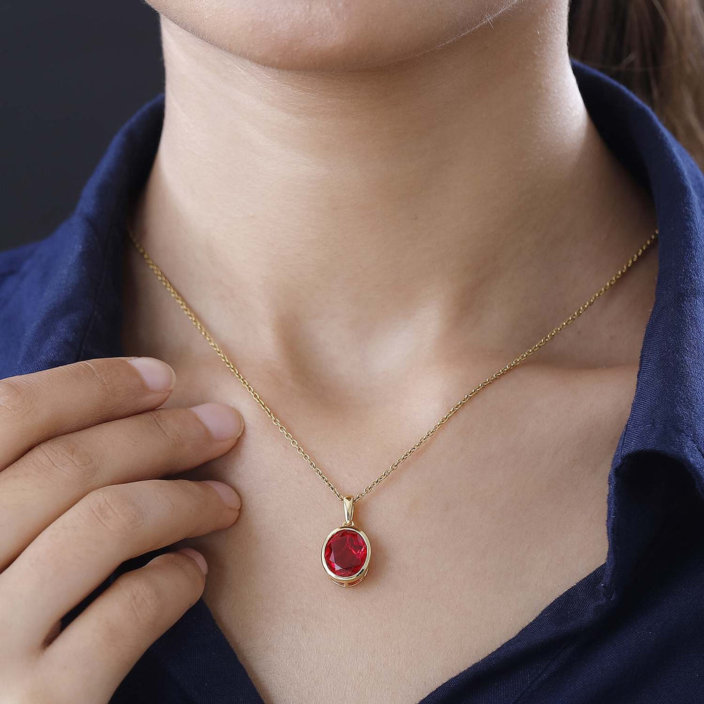 Magenta Rosa Quarz Triplette Anhänger, 925 Silber vergoldet ca. 5.25 ct