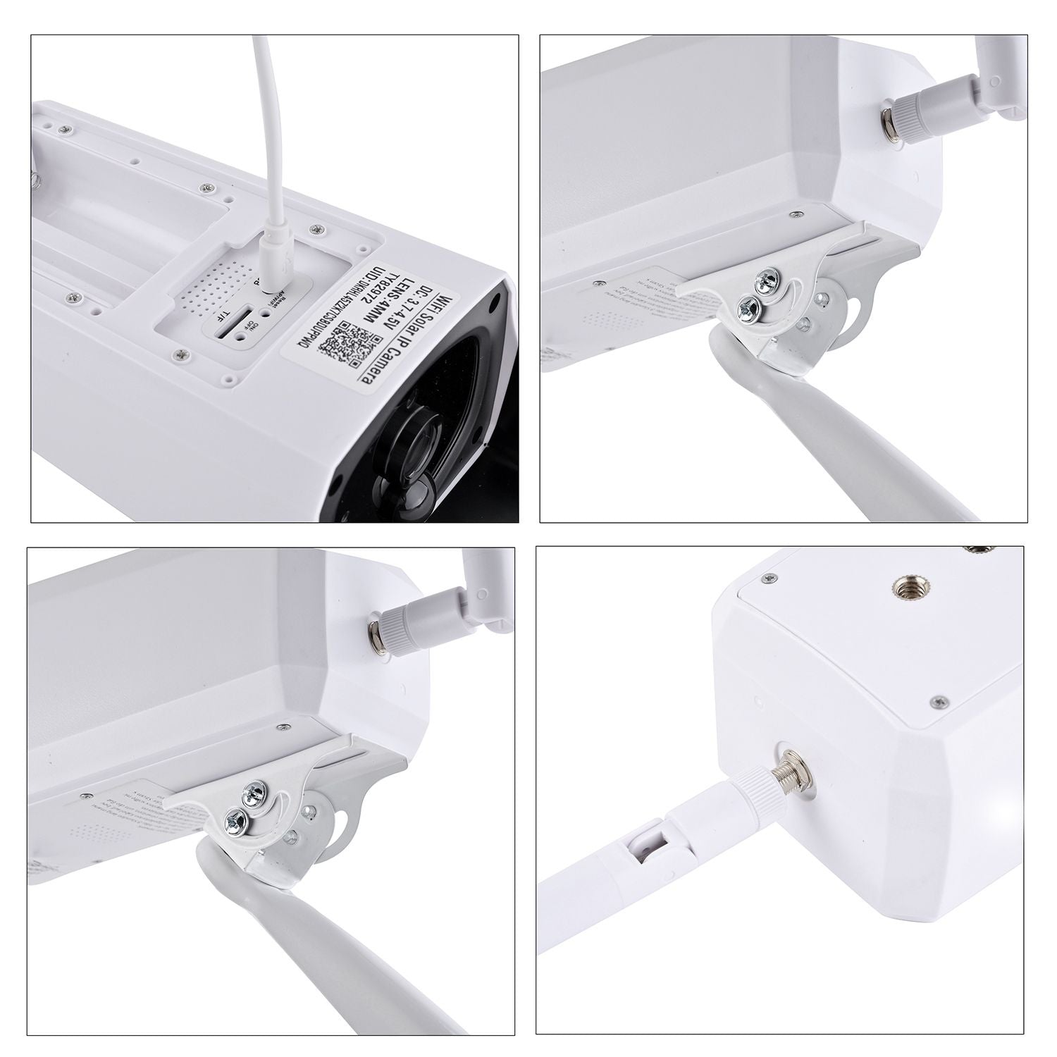 WIFI Solar Bullet Kamera, unterstützt 2.4G WIFI, 2.0MP Auflösung, Objektiv, 3.6mm feste Linse