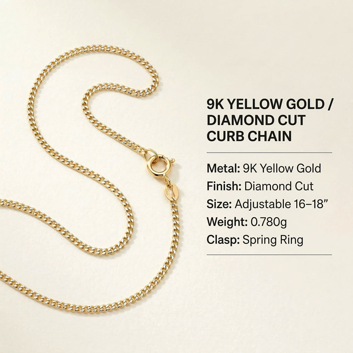 Hatton Garden Closeout - 375 Gold Panzerkette ca. 45 cm ca.