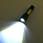Vielseitige Multifunktions-LED-Taschenlampe mit COB-Seitenlicht, Zoom, Wasserdicht, 1200mAh Akku, Typ-C USB