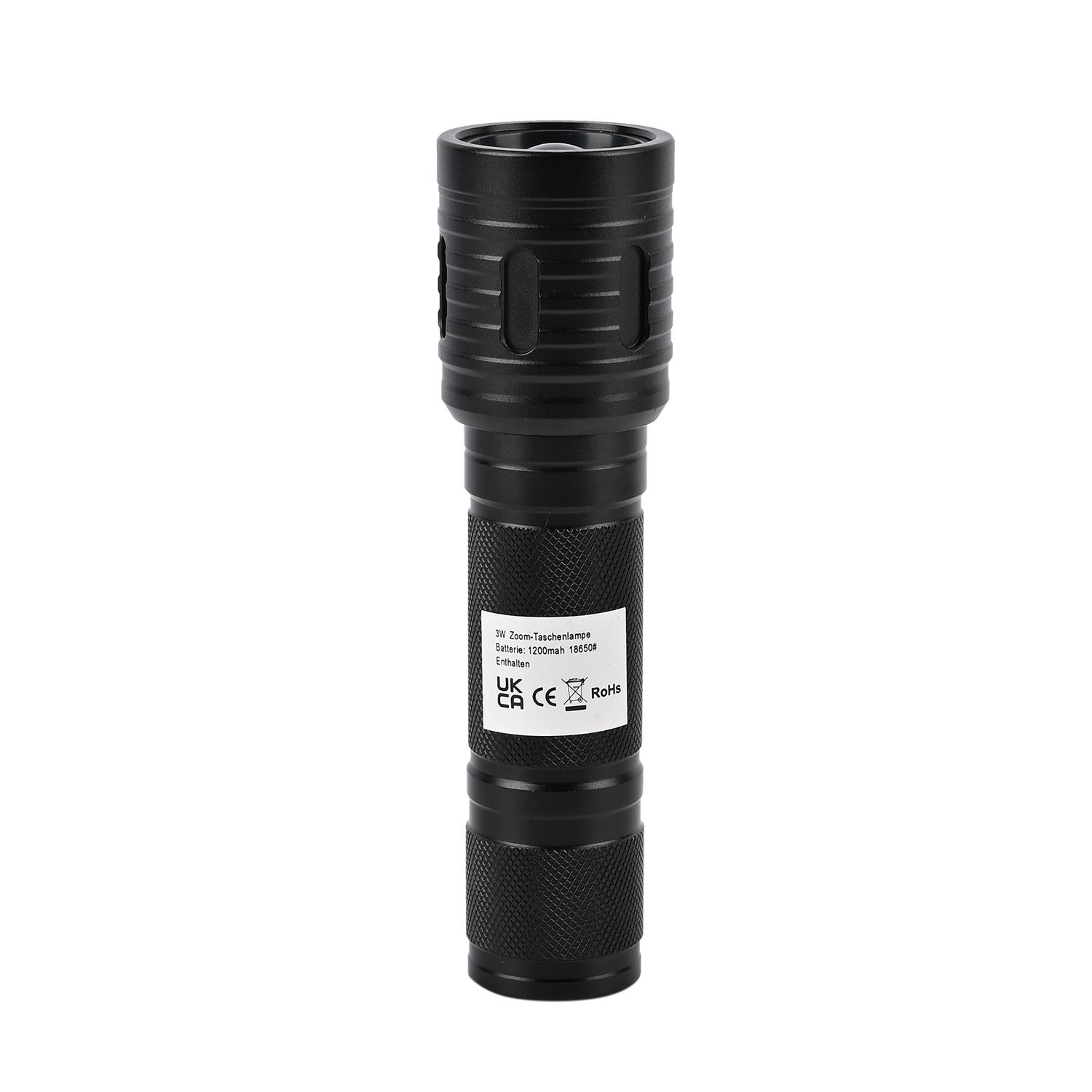 Vielseitige Multifunktions-LED-Taschenlampe mit COB-Seitenlicht, Zoom, Wasserdicht, 1200mAh Akku, Typ-C USB