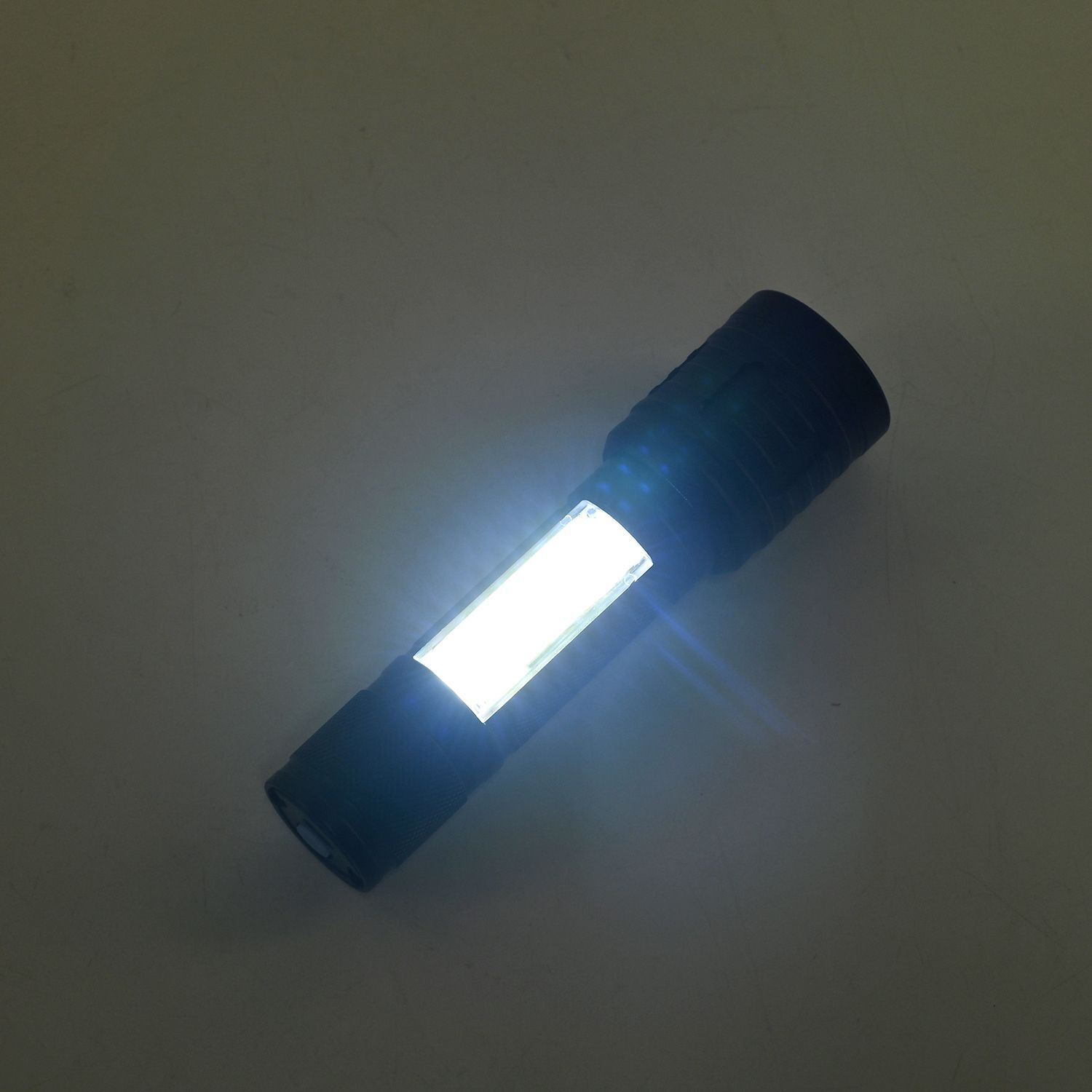 Vielseitige Multifunktions-LED-Taschenlampe mit COB-Seitenlicht, Zoom, Wasserdicht, 1200mAh Akku, Typ-C USB