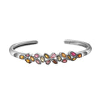 Natürlicher Mehrfarbiger Turmalin-Armreif, ca. 19 cm, ca. 2.84 ct