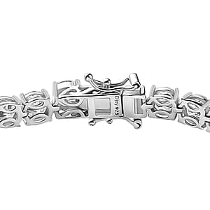 D'Joy Moissanit Armband ca. 18.5 cm 925 Silber Platiniert ca. 13,63 ct.