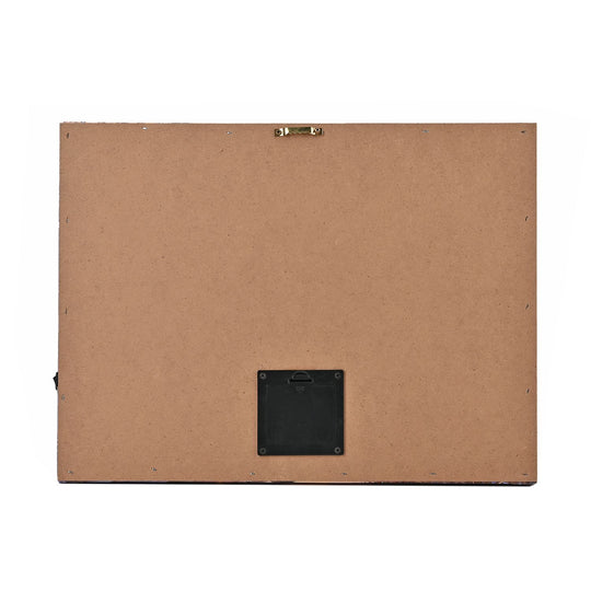 Winterdruck auf Leinwand mit LED- und Glasfaserlicht, 30x40 cm, 3AA (nicht inkl.), Schneemann