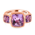 Rose De France Amethyst Ring, 925 Silber rosévergoldet (Größe 17.00) ca. 6.54 ct