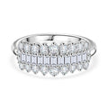 RHAPSODY - Diamant-Ring, zertifiziert VS E-F, 950 Platin (Größe 16.00) ca. 1.00 ct