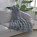 Exklusive Luxus-Edition - Wolkenweich, Doppellagige Premium-Decke, 150x200cm, Dunkelgrau