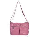 Wasserdichte Crossbody-Tasche aus Hochwertiges Nylon mit RFID schutz, 120 cm Schulterriemen, 29x20x10 cm, Rosa