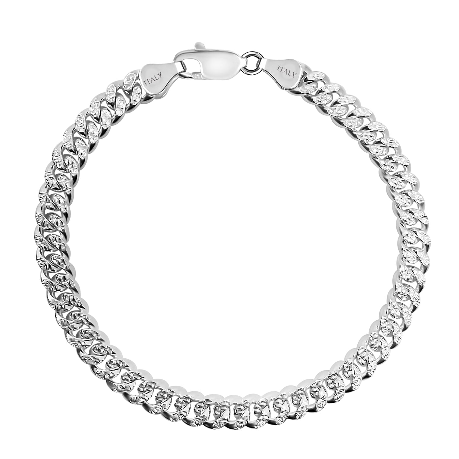 Italienisches 925 Silber Versilberung Armband, ca. 19 cm, ca. 17,44g