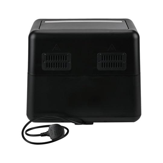 Heißluftfritteuse Deluxe: 8,5L Kapazität, 1700W, Touch-Display und Dual-Korb-System, schwarz