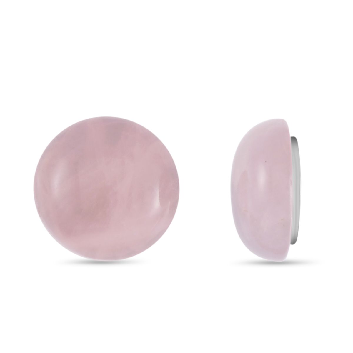 Rosenquarz, Roter Achat Ohrringe, gelbfarben ca. 6.00 ct