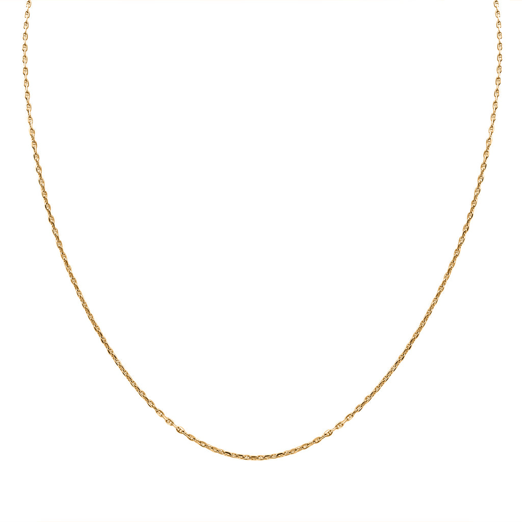 Mariner Kette, 925 Silber vergoldet, ca. 50 cm ca. 2,19g