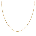 Mariner Kette, 925 Silber vergoldet, ca. 50 cm ca. 2,19g