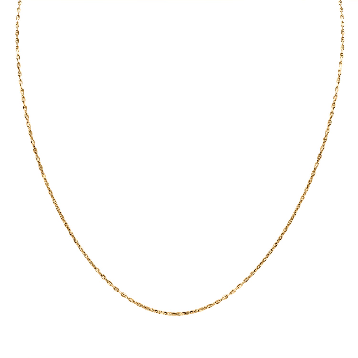 Mariner Kette, 925 Silber vergoldet, ca. 50 cm ca. 2,19g