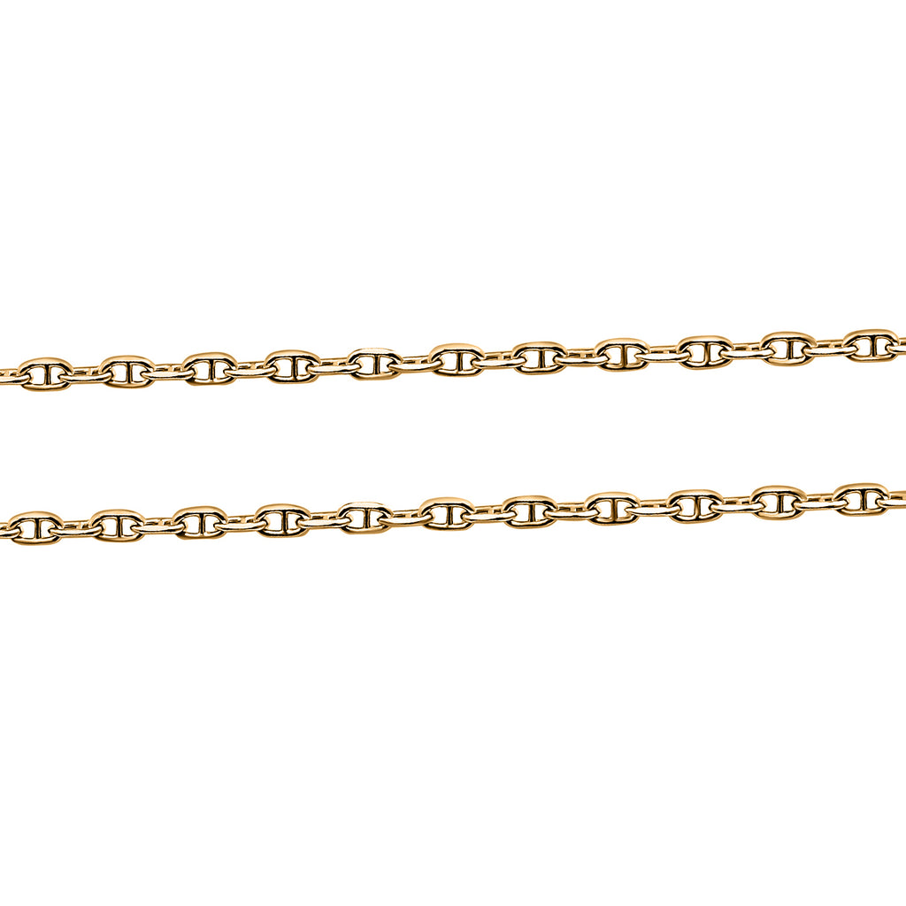 Mariner Kette, 925 Silber vergoldet, ca. 50 cm ca. 2,19g