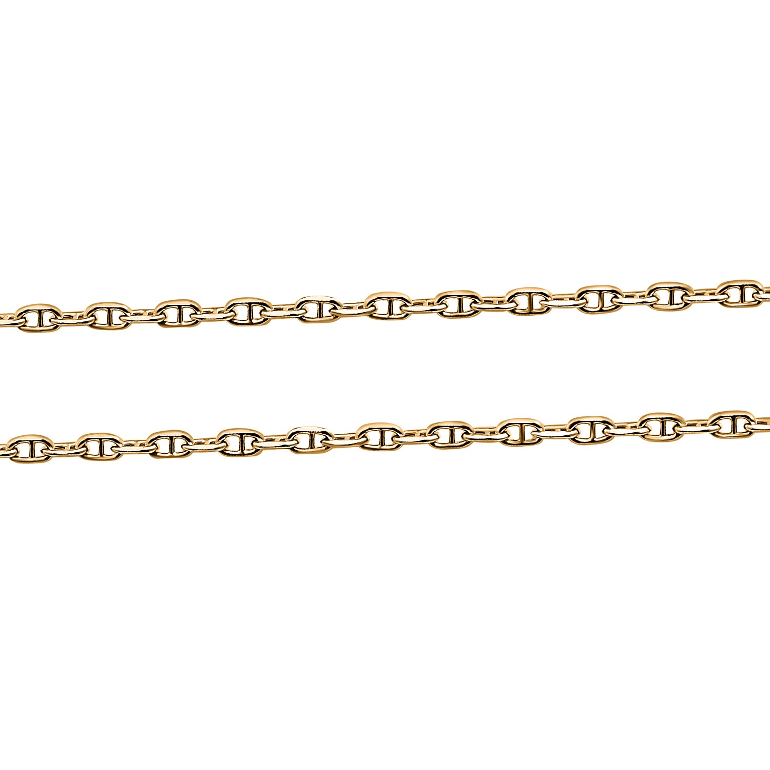 Mariner Kette, 925 Silber vergoldet, ca. 50 cm ca. 2,19g