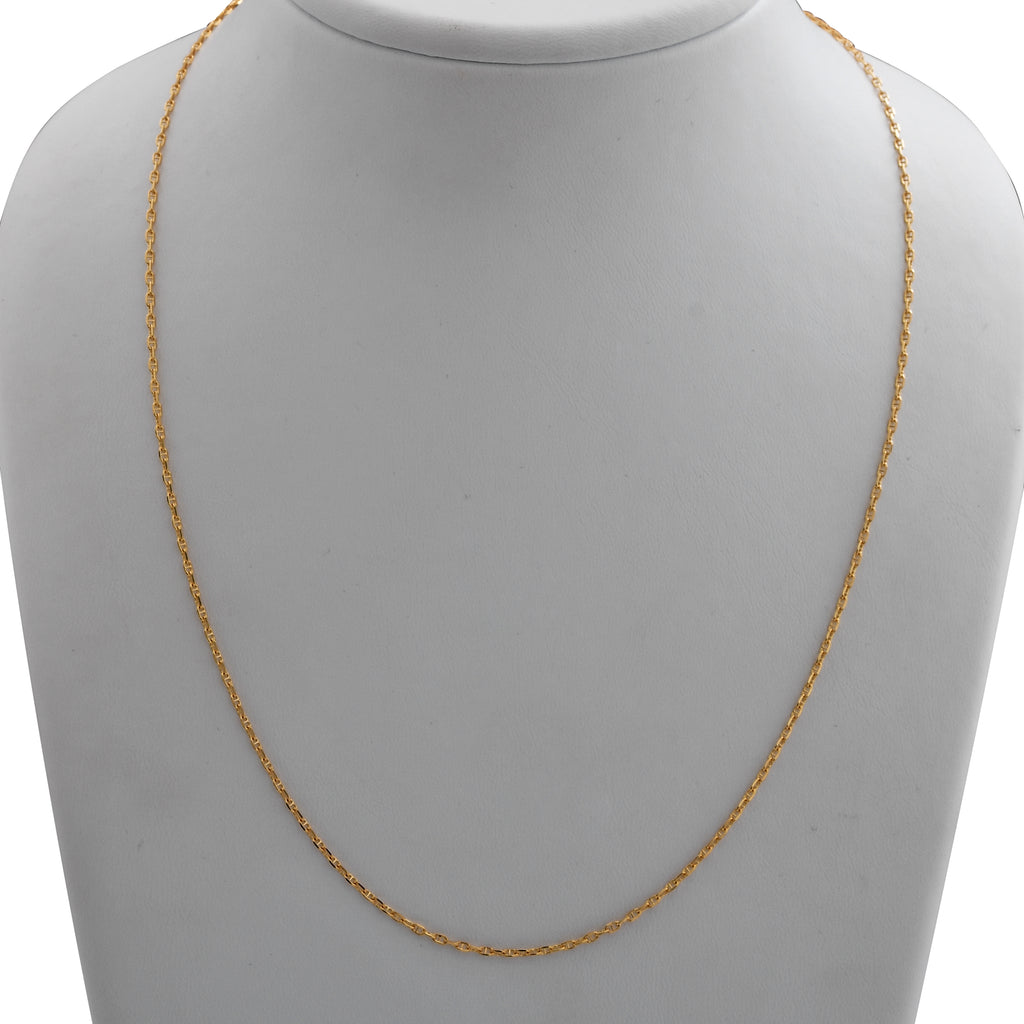 Mariner Kette, 925 Silber vergoldet, ca. 50 cm ca. 2,19g