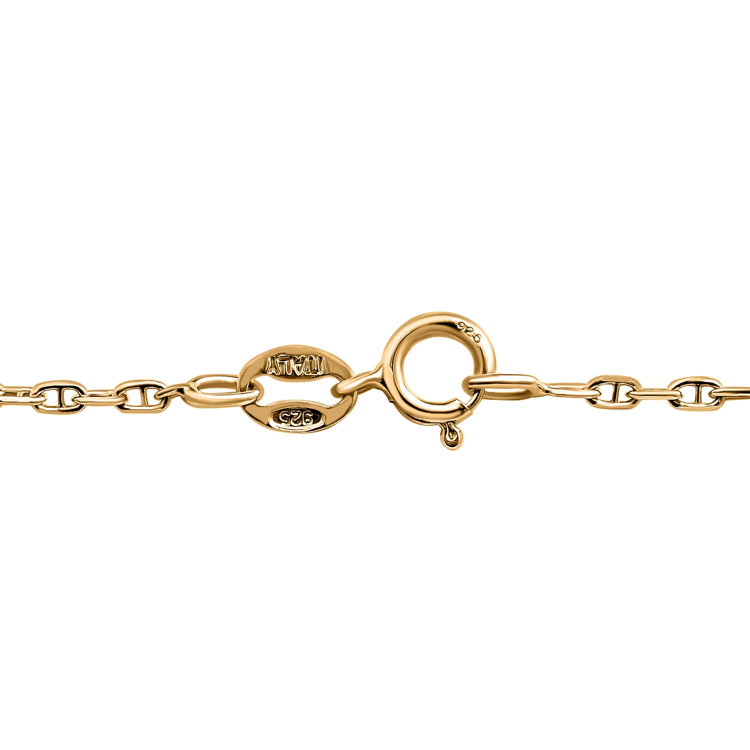 Mariner Kette, 925 Silber vergoldet, ca. 50 cm ca. 2,19g