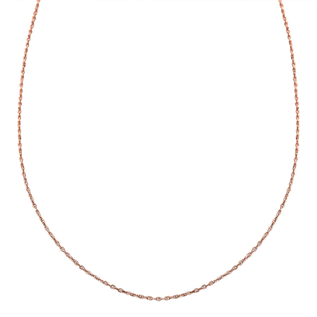 Mariner Kette, 925 Silber rosévergoldet, ca. 50 cm, ca. 2,20g