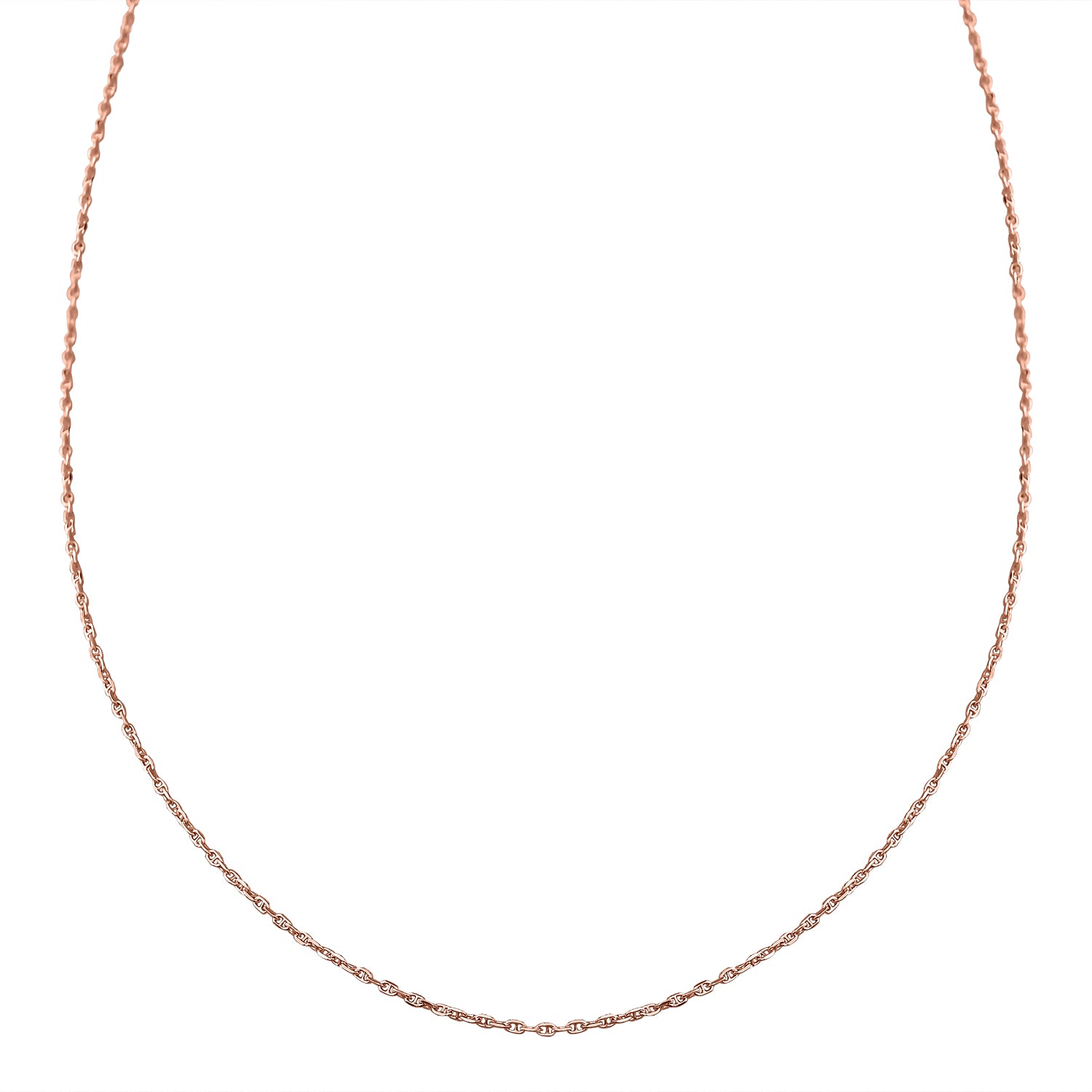 Mariner Kette, 925 Silber rosévergoldet, ca. 50 cm, ca. 2,20g