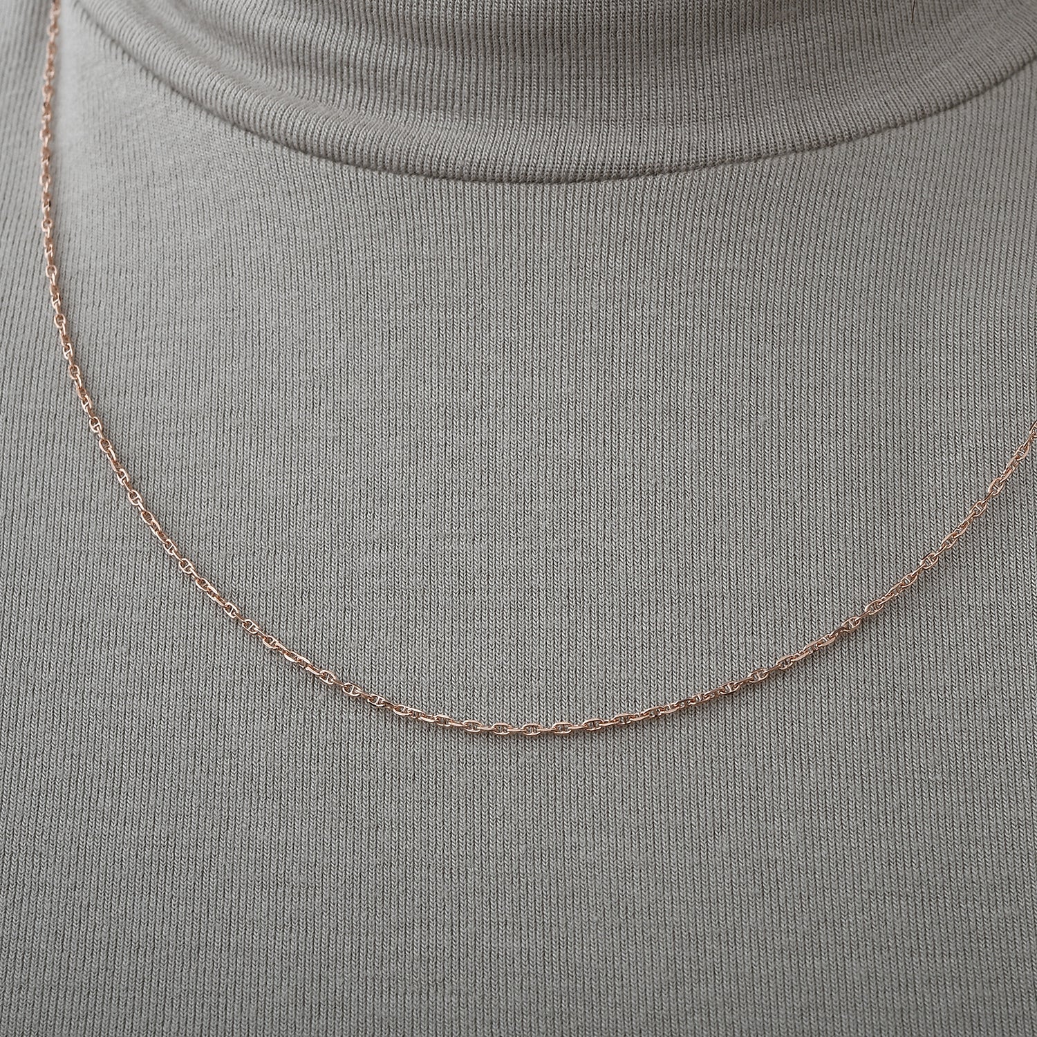 Mariner Kette, 925 Silber rosévergoldet, ca. 50 cm, ca. 2,20g