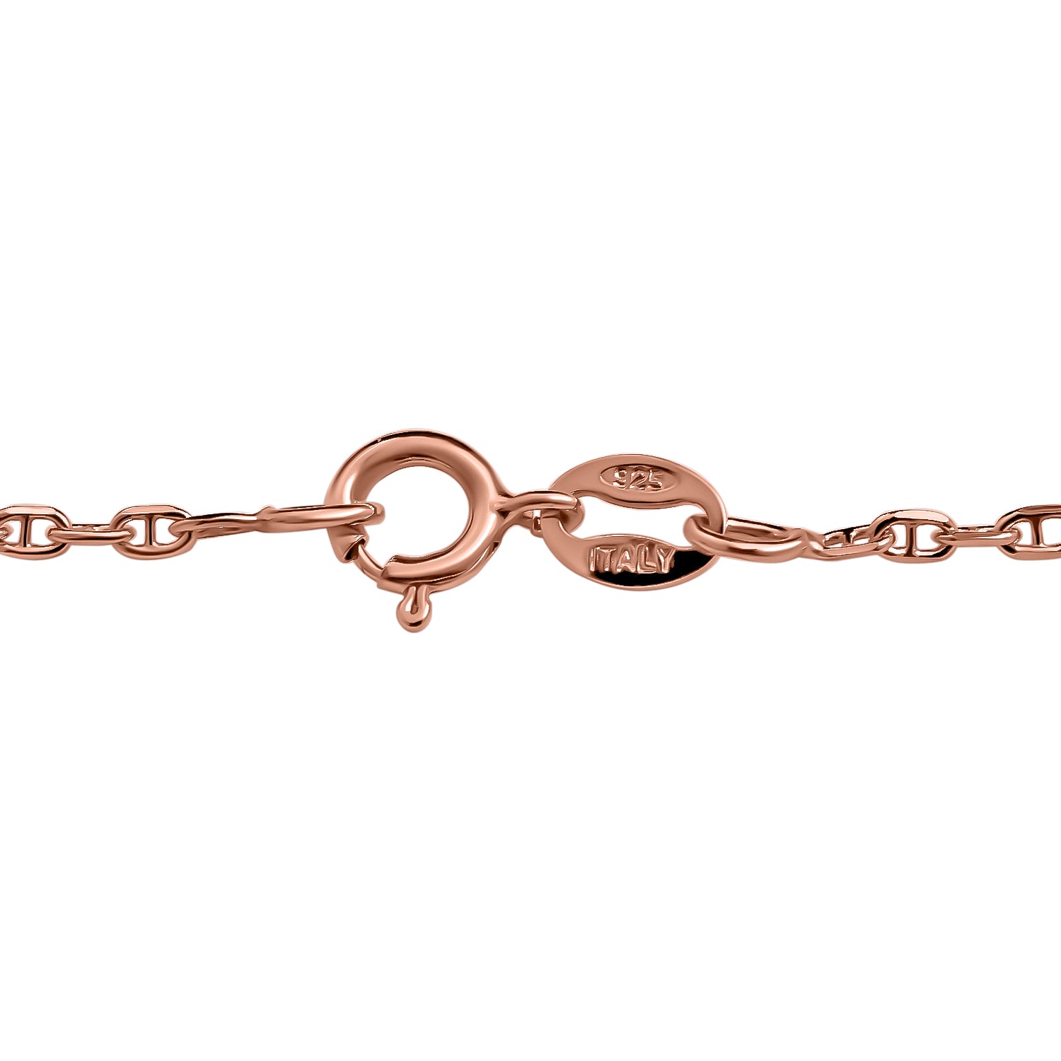 Mariner Kette, 925 Silber rosévergoldet, ca. 50 cm, ca. 2,20g