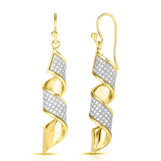 NY Kollektion - Diamant schliff Ohrringe 925 Silber rhodiniert