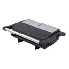 HOMESMART - 2 Scheiben-Kontaktgrill mit Antihaftbeschichtung, Größe 17,5x22,5x9,5 cm, Schwarz