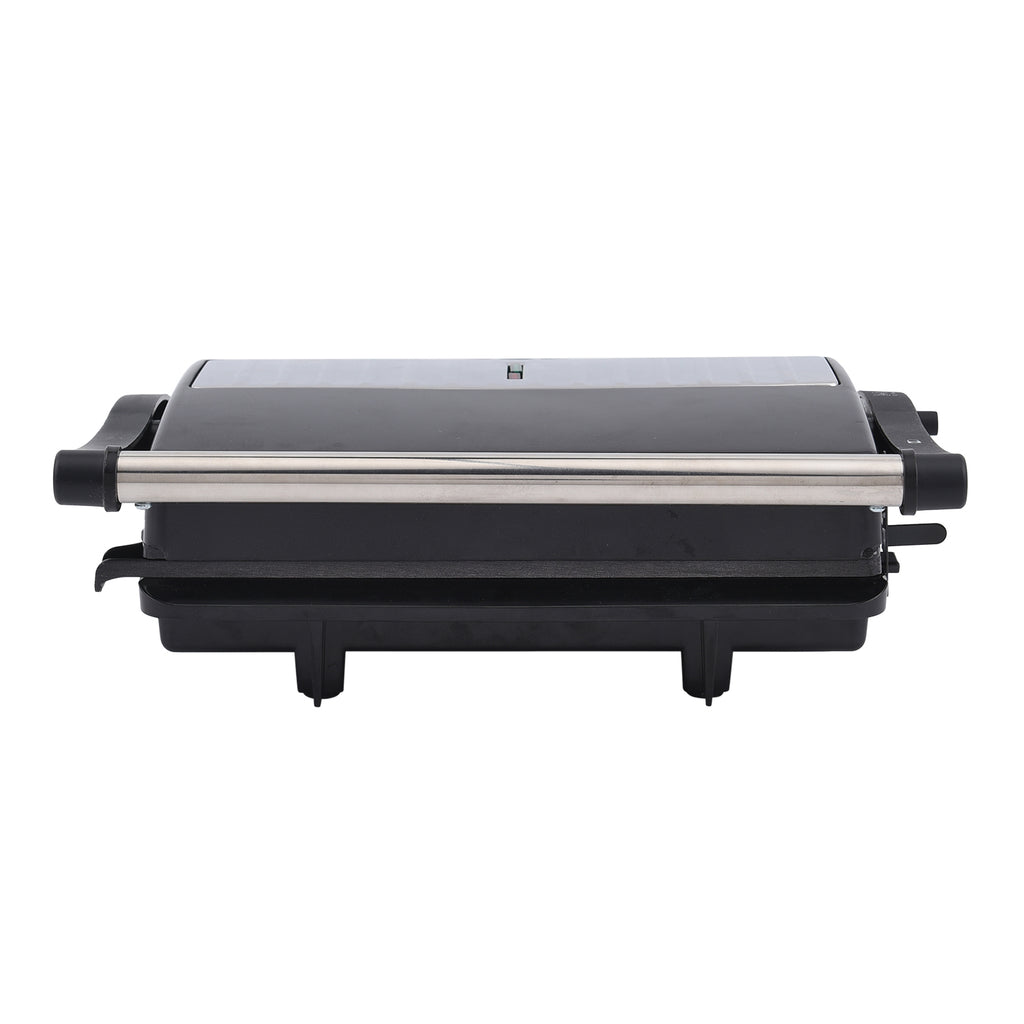 HOMESMART - 2 Scheiben-Kontaktgrill mit Antihaftbeschichtung, Größe 17,5x22,5x9,5 cm, Schwarz