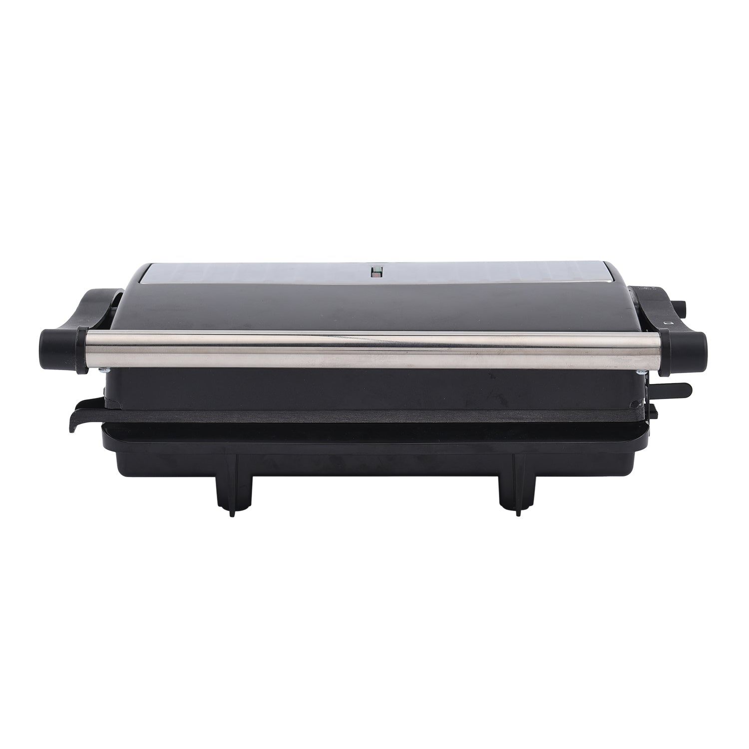 HOMESMART - 2 Scheiben-Kontaktgrill mit Antihaftbeschichtung, Größe 17,5x22,5x9,5 cm, Schwarz