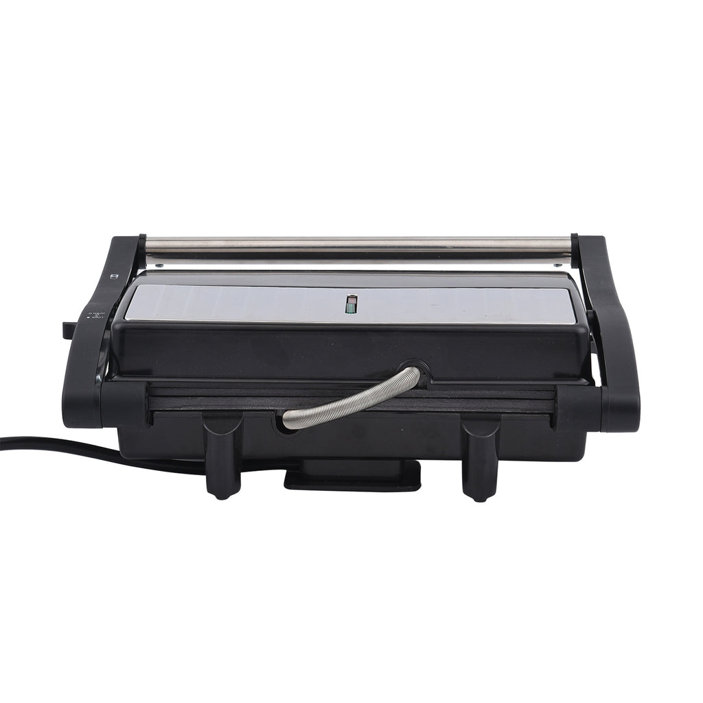 HOMESMART - 2 Scheiben-Kontaktgrill mit Antihaftbeschichtung, Größe 17,5x22,5x9,5 cm, Schwarz