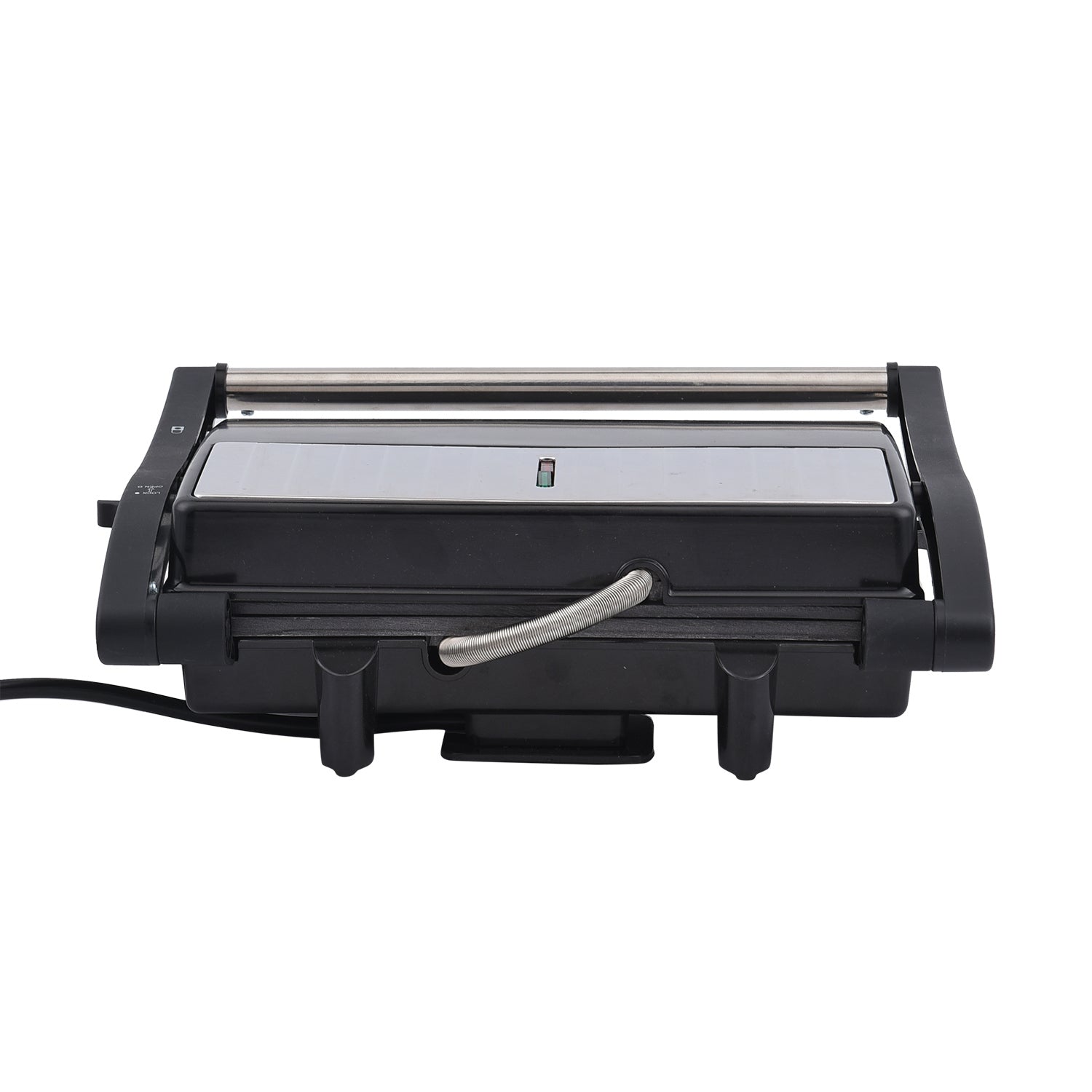 HOMESMART - 2 Scheiben-Kontaktgrill mit Antihaftbeschichtung, Größe 17,5x22,5x9,5 cm, Schwarz