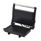 HOMESMART - 2 Scheiben-Kontaktgrill mit Antihaftbeschichtung, Größe 17,5x22,5x9,5 cm, Schwarz