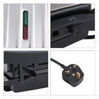 HOMESMART - 2 Scheiben-Kontaktgrill mit Antihaftbeschichtung, Größe 17,5x22,5x9,5 cm, Schwarz