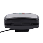 HOMESMART - tragbarer Sandwichmaker mit 3 austauschbaren Einsätzen, Größe 24x23x9 cm, Schwarz