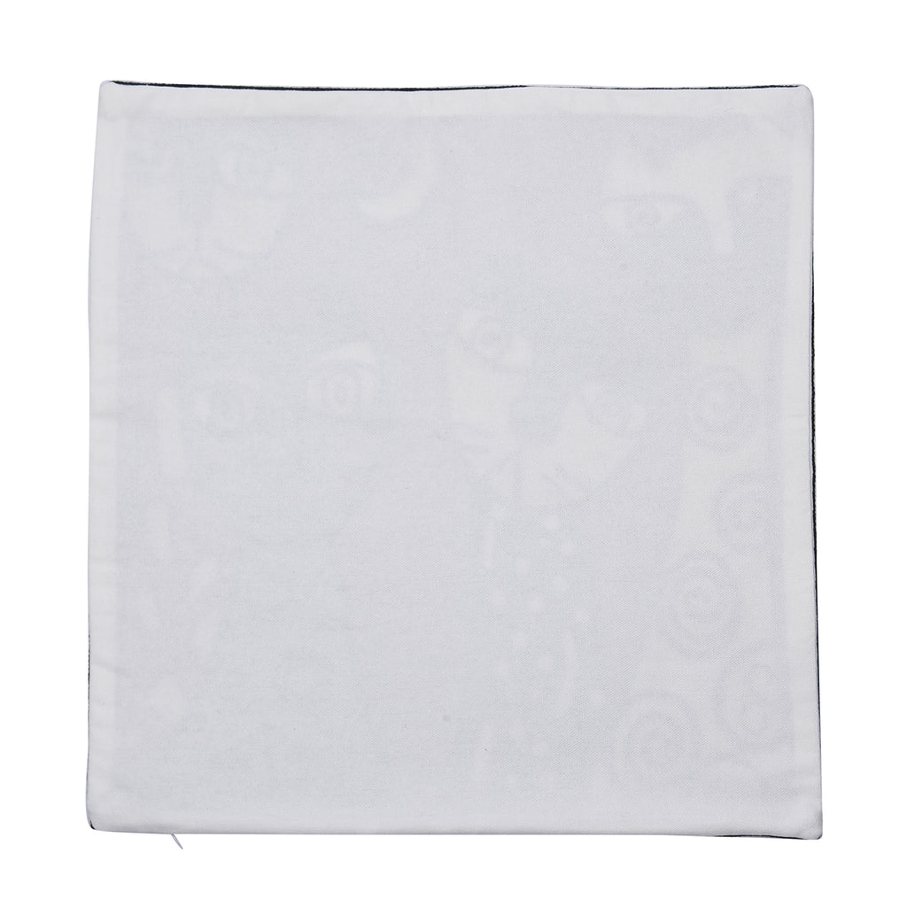 Kissenbezug mit Picasso-inspirierter Stickerei, 100% Baumwolle, 43x43cm, Stadt