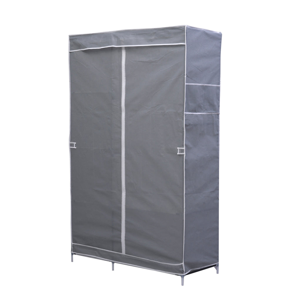 Klappbarer Kleiderschrank, Größe 105x45x175 cm, Silber