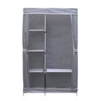 Klappbarer Kleiderschrank, Größe 105x45x175 cm, Silber
